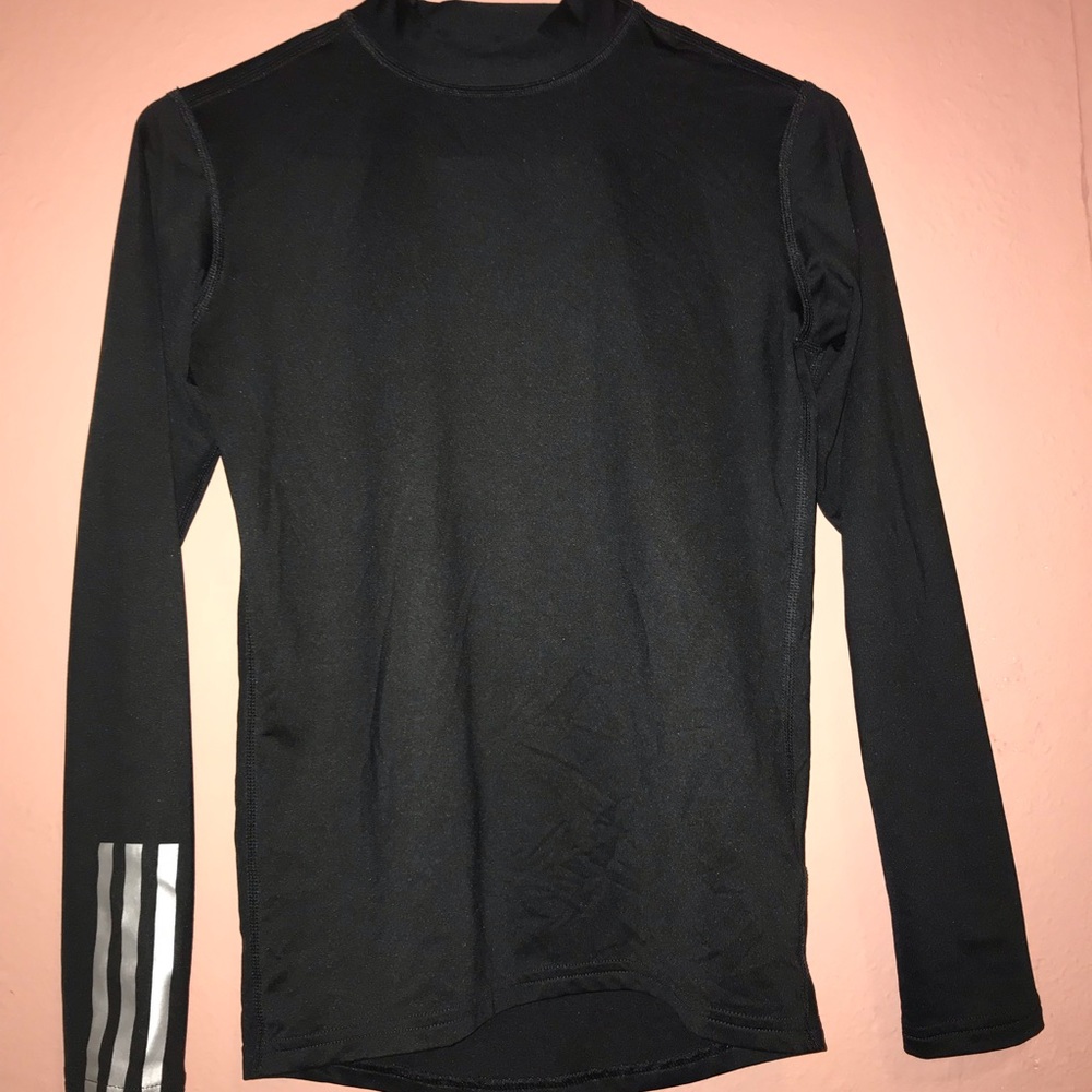 Adidas silk athletic top.